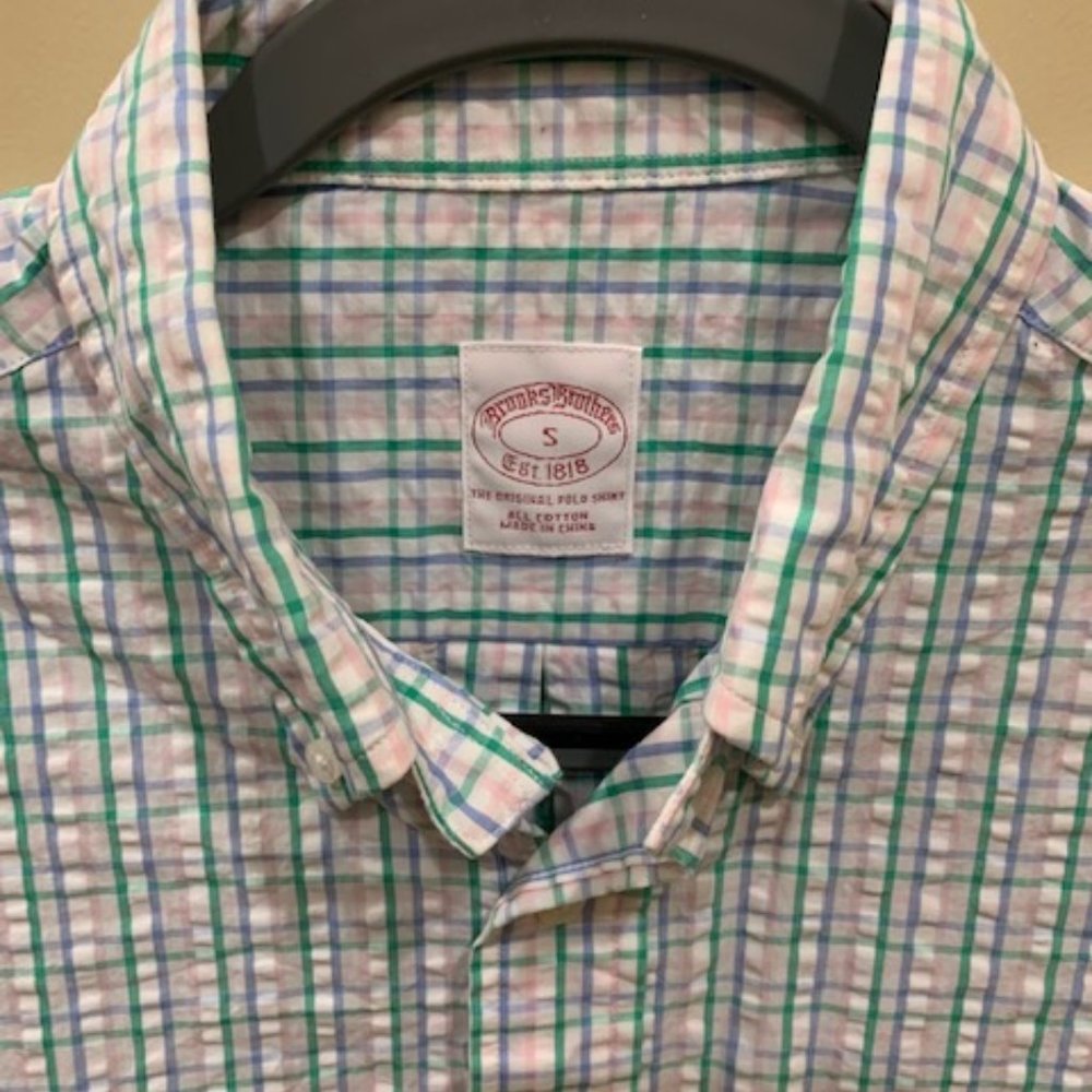 Men's SZ S Brooks Brothers short sleeve shirt EUC - Picture 2 of 4